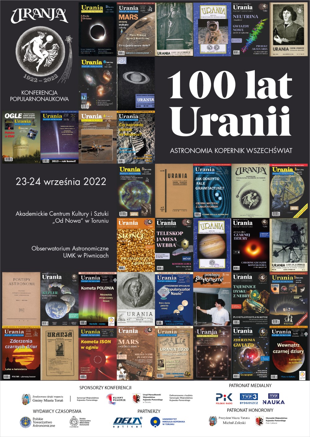 100 lat Uranii - plakat konferencji
