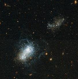 Galaktyka karłowata I Zwicky 18. Fot. Universytet Virginia. 