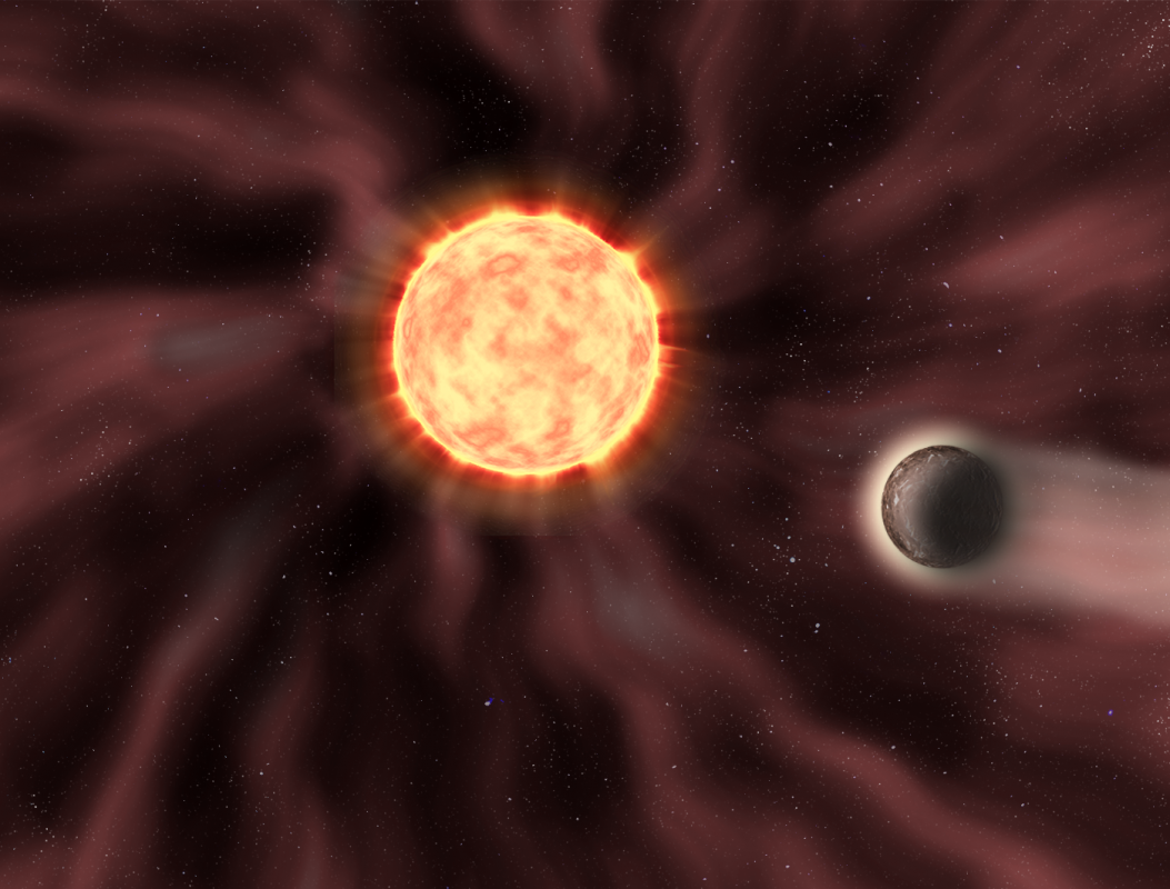 Wizja artystyczna układu gwiazda-planeta.