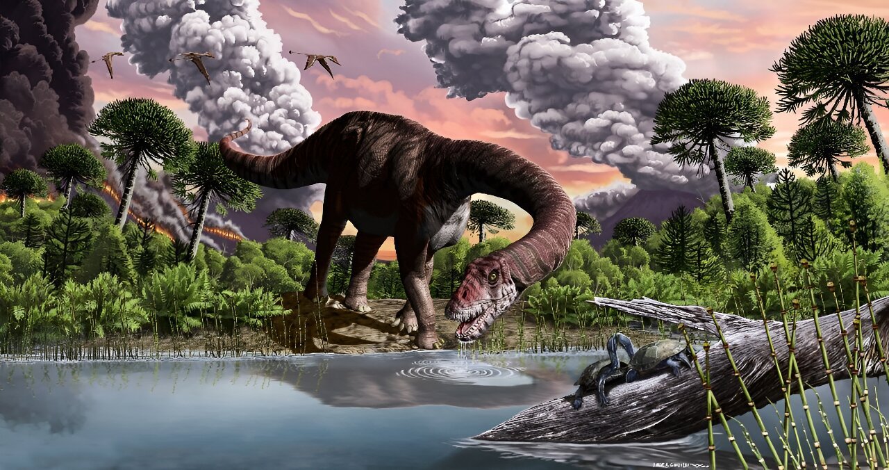 Jak asteroida zabiła dinozaury? Nowe badania sugerują, że głównie przez wyrzucenie ogromnej ilości pyłu do atmosfery. Źródło: Phys.org