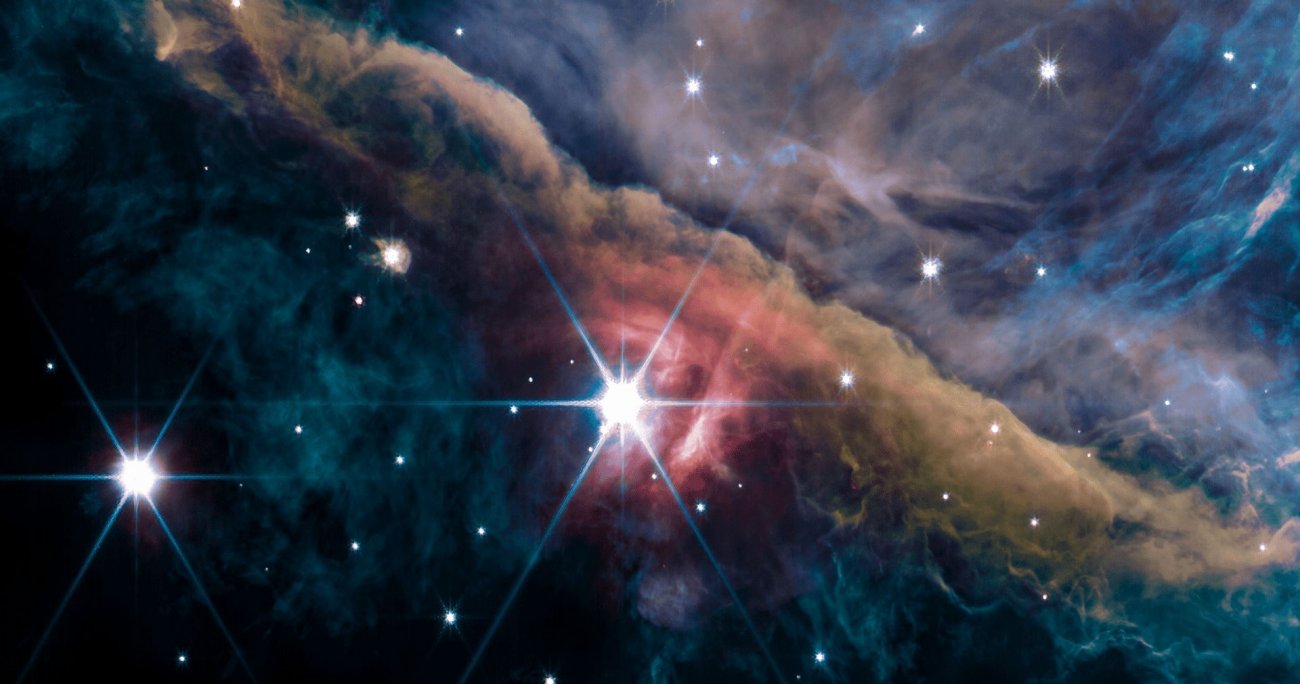 Wewnętrzny obszar Mgławicy Oriona