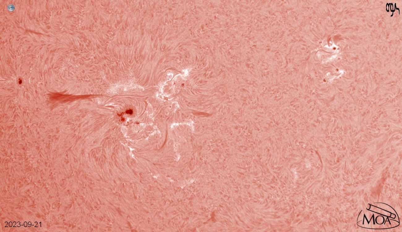 Słońce 21.09.2023 r., Źródło: MOA
