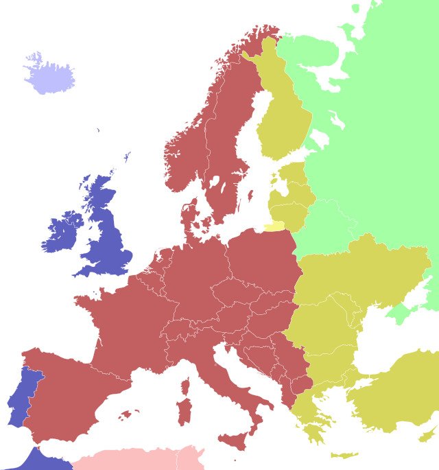 Strefy czasowe w Europie