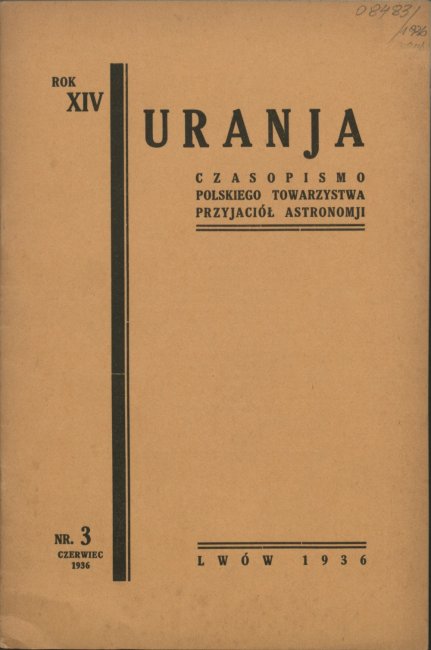 Urania nr 3/1936 (Uranja nr 3/1936)