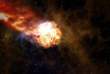 Wizja artystyczna supernowej