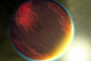Wizja artystyczna pozasłoneczej planety olbrzyma, okrążającej swą gwiazdę w bardzo bliskiej odległości.Zródło: NASA/JPL-Caltech/T. Pyle (SSC)