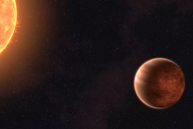 Wizja artystyczna egzoplanety K2-18b