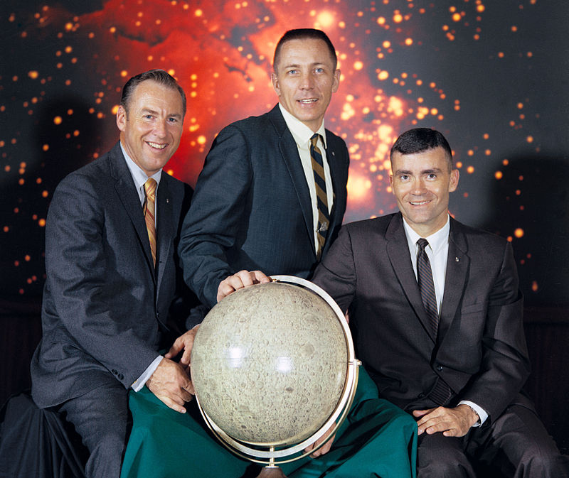 Fot. 12 – Załoga Apollo 13, Od lewej: Lovell, Swigert, Haise