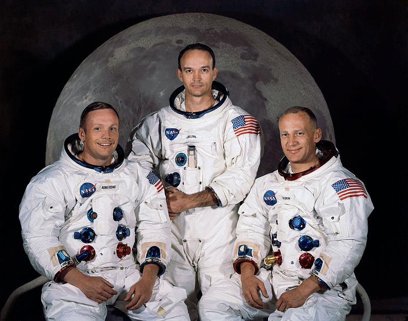 Fot. 5 – Załoga Apollo 11 (Armstrong, Collins, Aldrin)