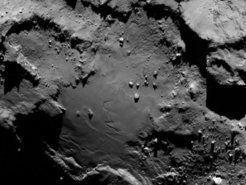Skały na powierzchni komety Czuriumowa-Gierasimienki