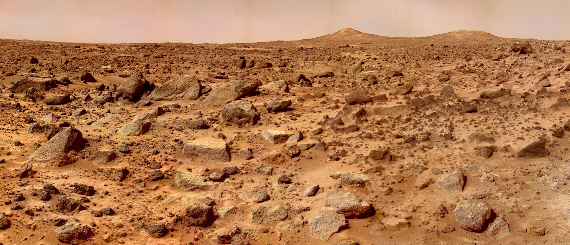 Skały na powierzchni Marsa