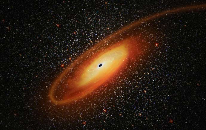 W centrach galaktyk odkryto duże zagęszczenie czarnych dziur