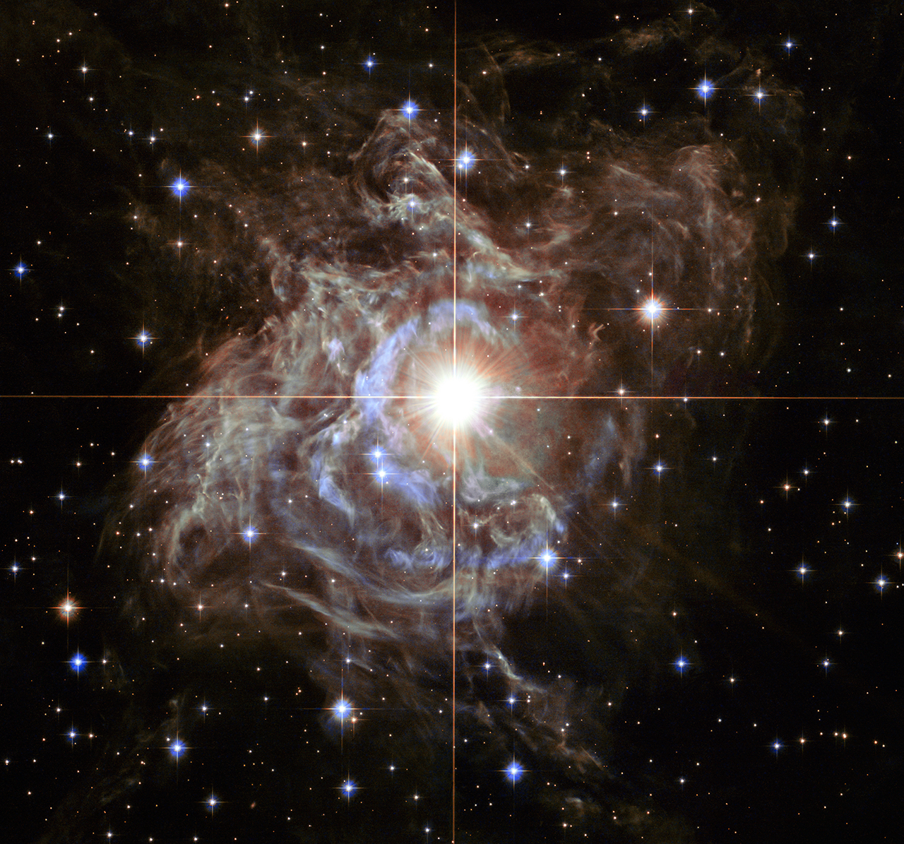 Na ilustracji (6): Klasyczna cefeida RS Puppis sfotografowana przez Teleskop Hubble’a. Źródło: NASA, ESA, and the Hubble Heritage Team (STScI/AURA)-Hubble/Europe Collaboration; H. Bond (STScI and Pennsylvania State University)