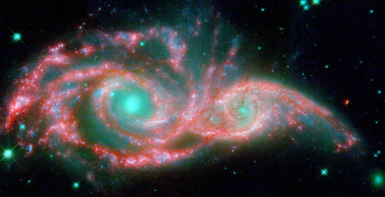 Na zdjęciu: IC 2163. Źródło: NASA/JPL-Caltech/STScI/Vassar - Image of the Day: Eyes in the Sky
