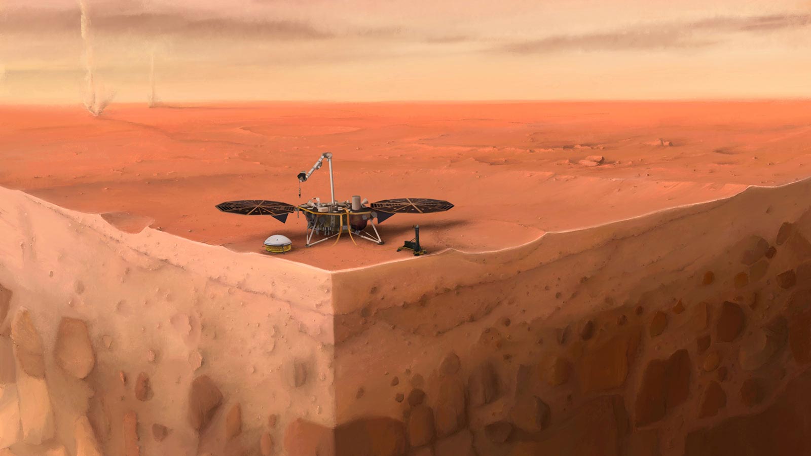 Struktura Marsa pod stanowiskiem InSight