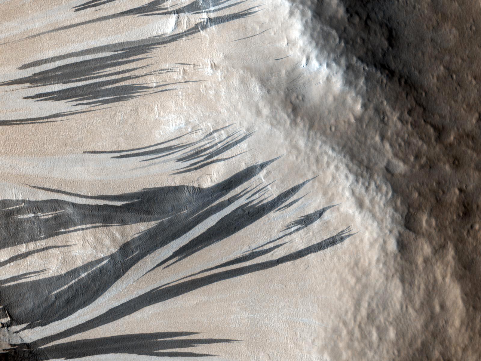 Smugi stokowe na Marsie