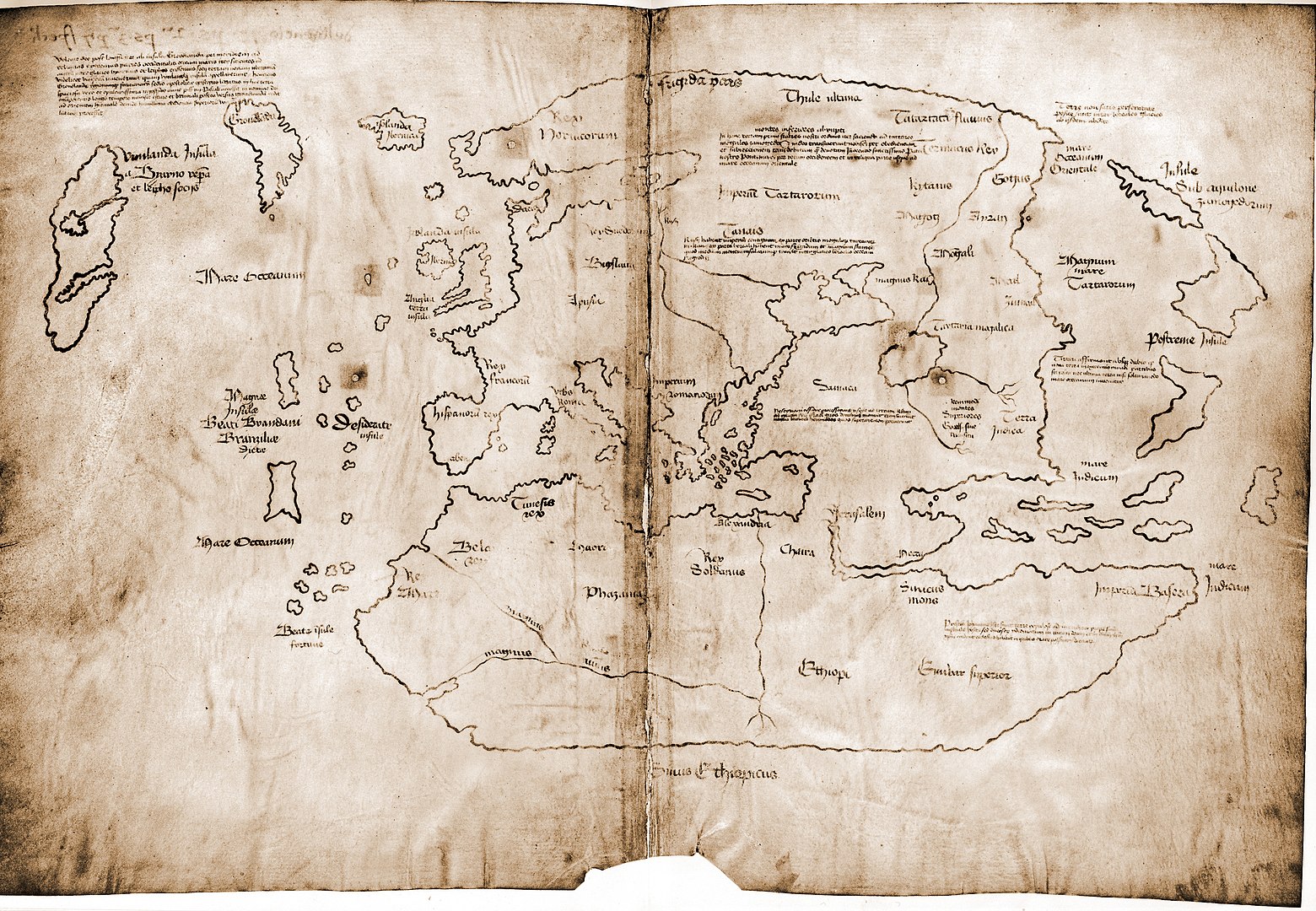  Mapa Winlandii z XV wieku, domniemana kopia XIII-wiecznego oryginału (obecnie uznawana za fałszerstwo)