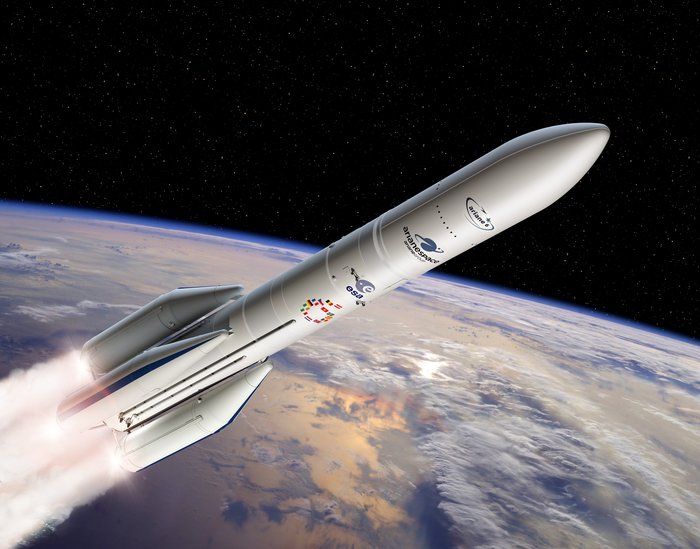Artystyczna wizja rakiety Ariane 6