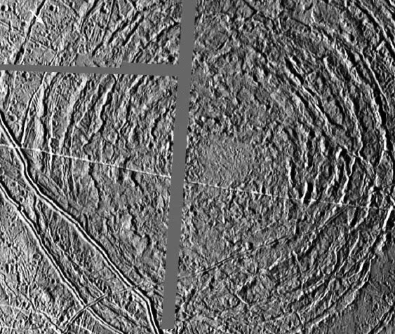 Tyre, duży krater uderzeniowy na Europie