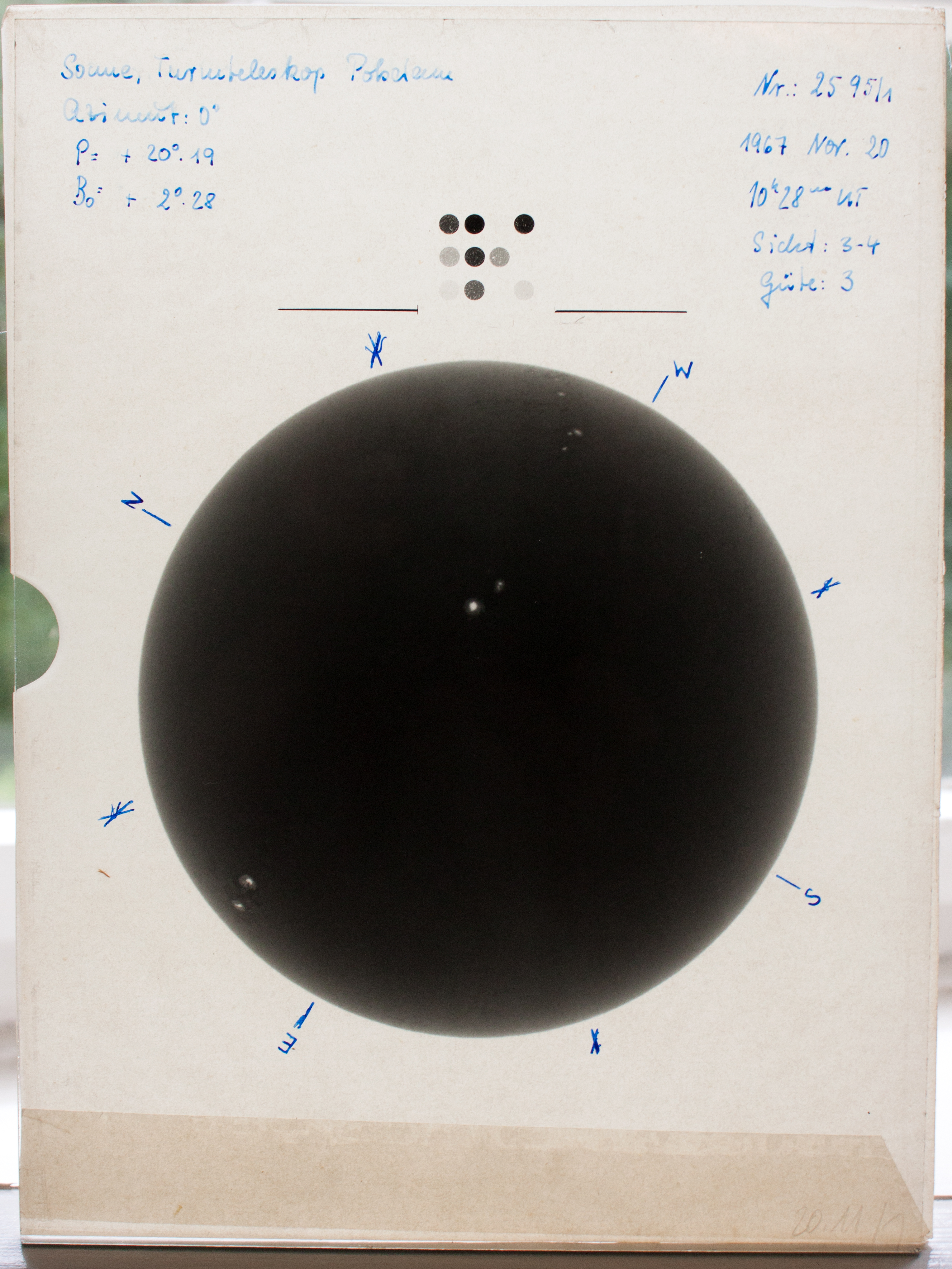 Oryginalna szklana klisza fotograficzna z Wieży Einsteina
