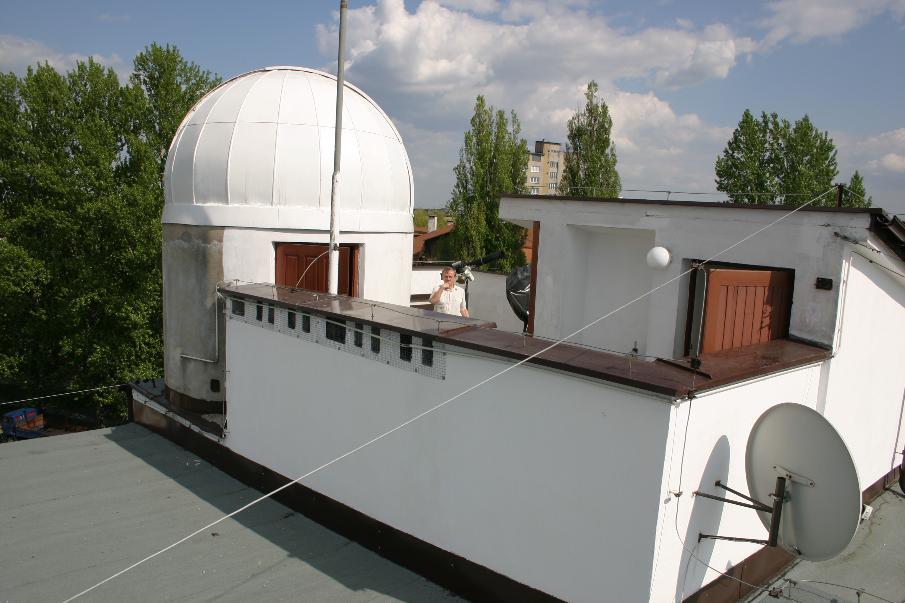 Na zdjęciu: Tak wyglądało pierwsze w historii Białegostoku obserwatorium astronomiczne. Fot. Krzysztof Gawryluk
