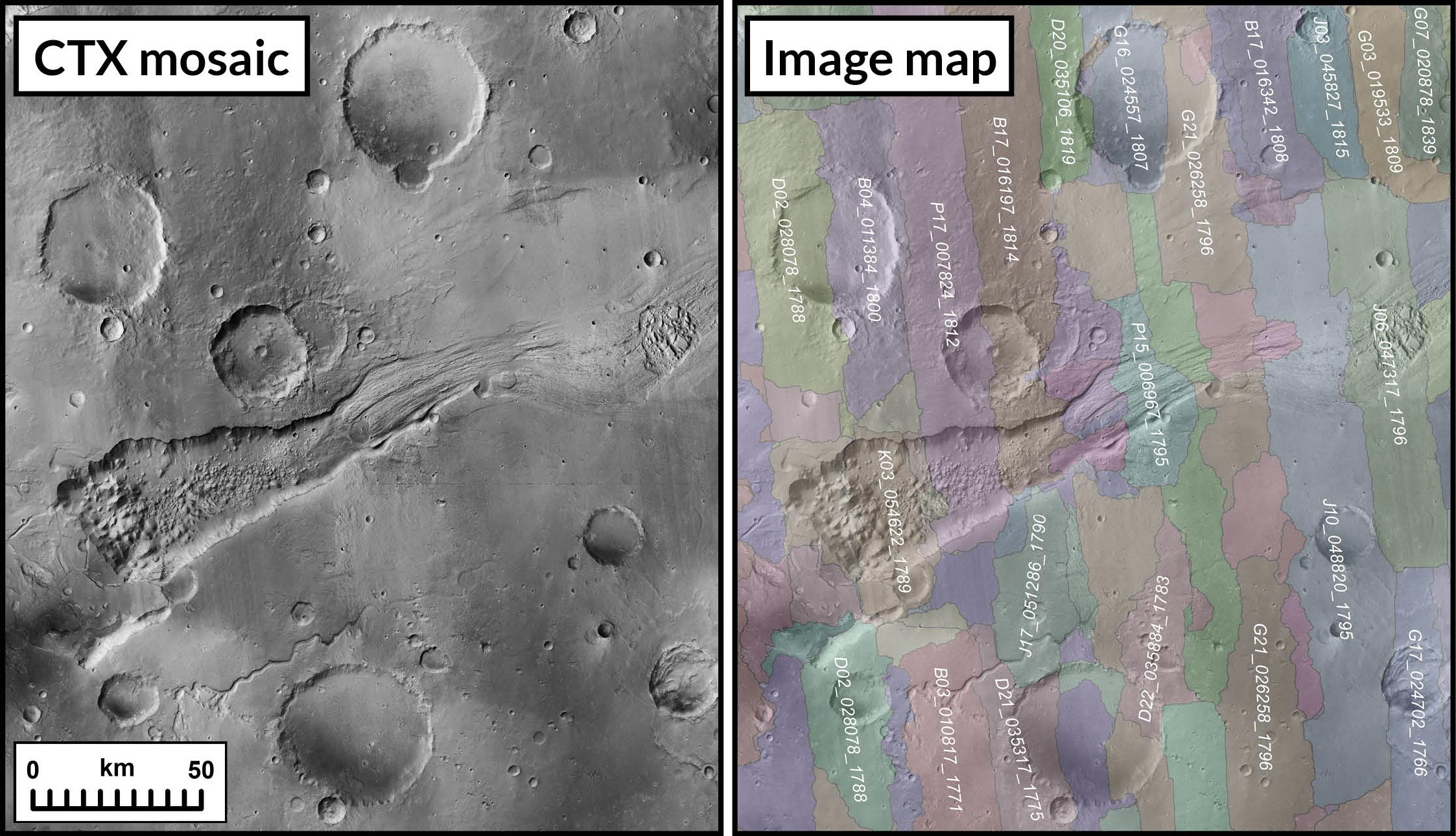 Nowa mozaika powierzchni Marsa