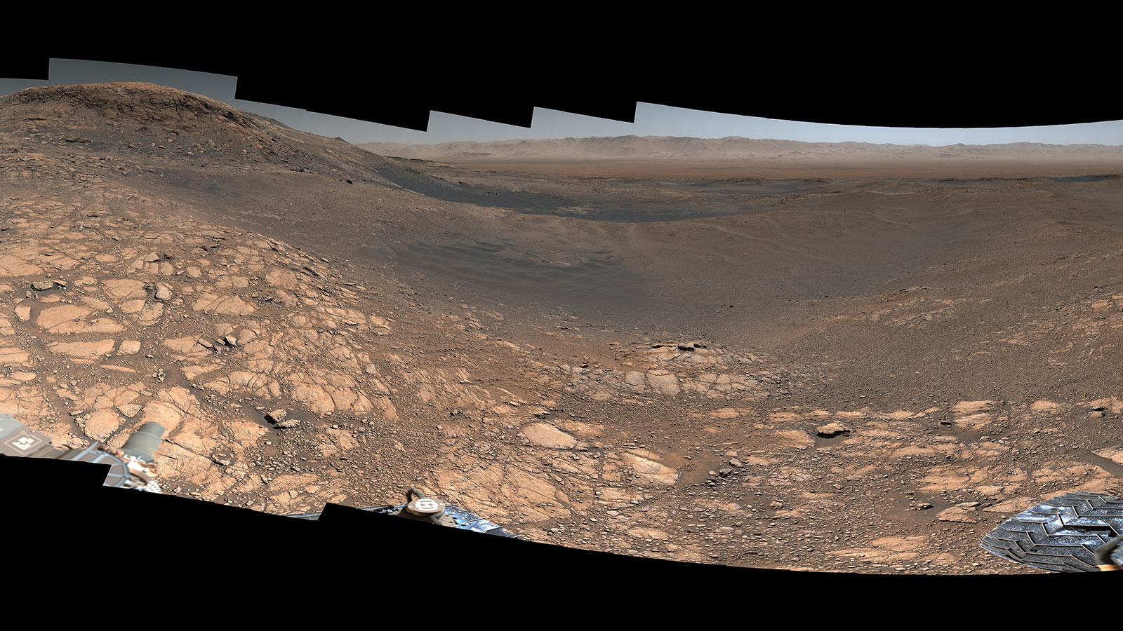 Fragment panoramy Marsa z 2019 roku