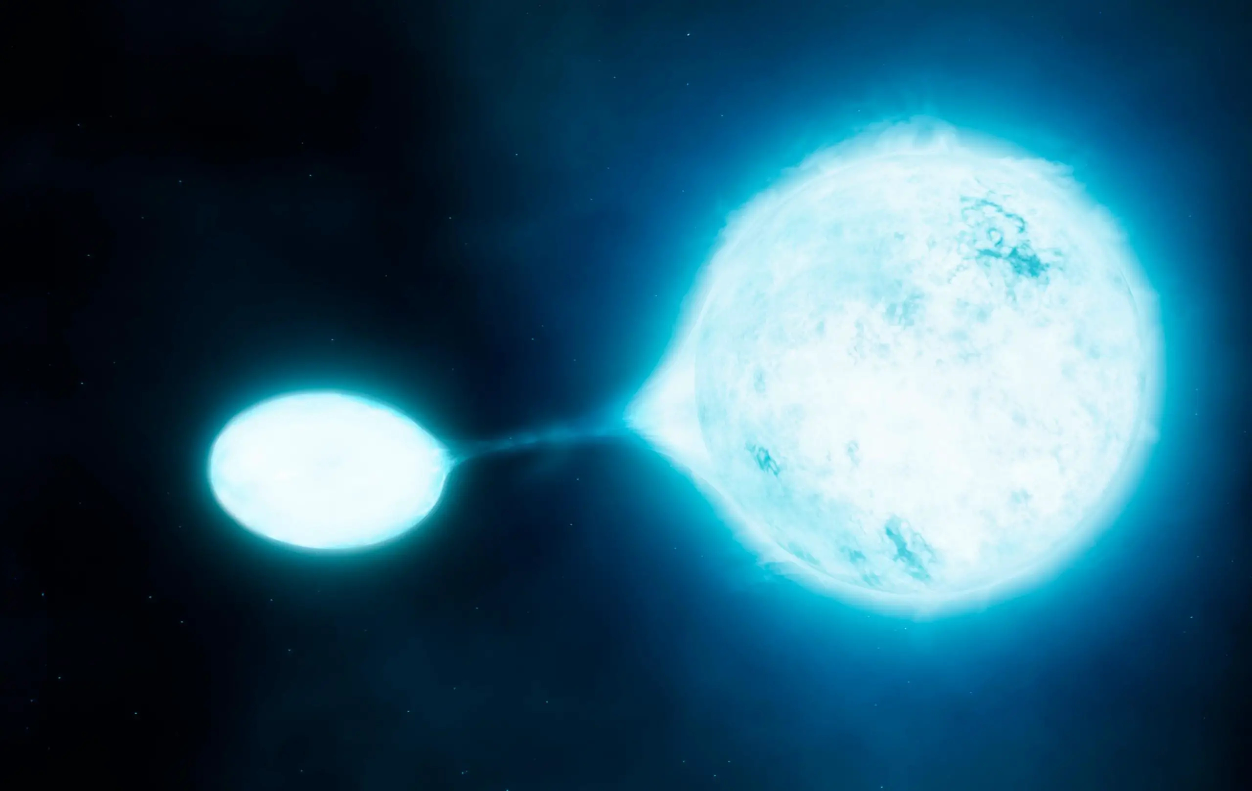 Przepływ masy między dwiema gwiazdami