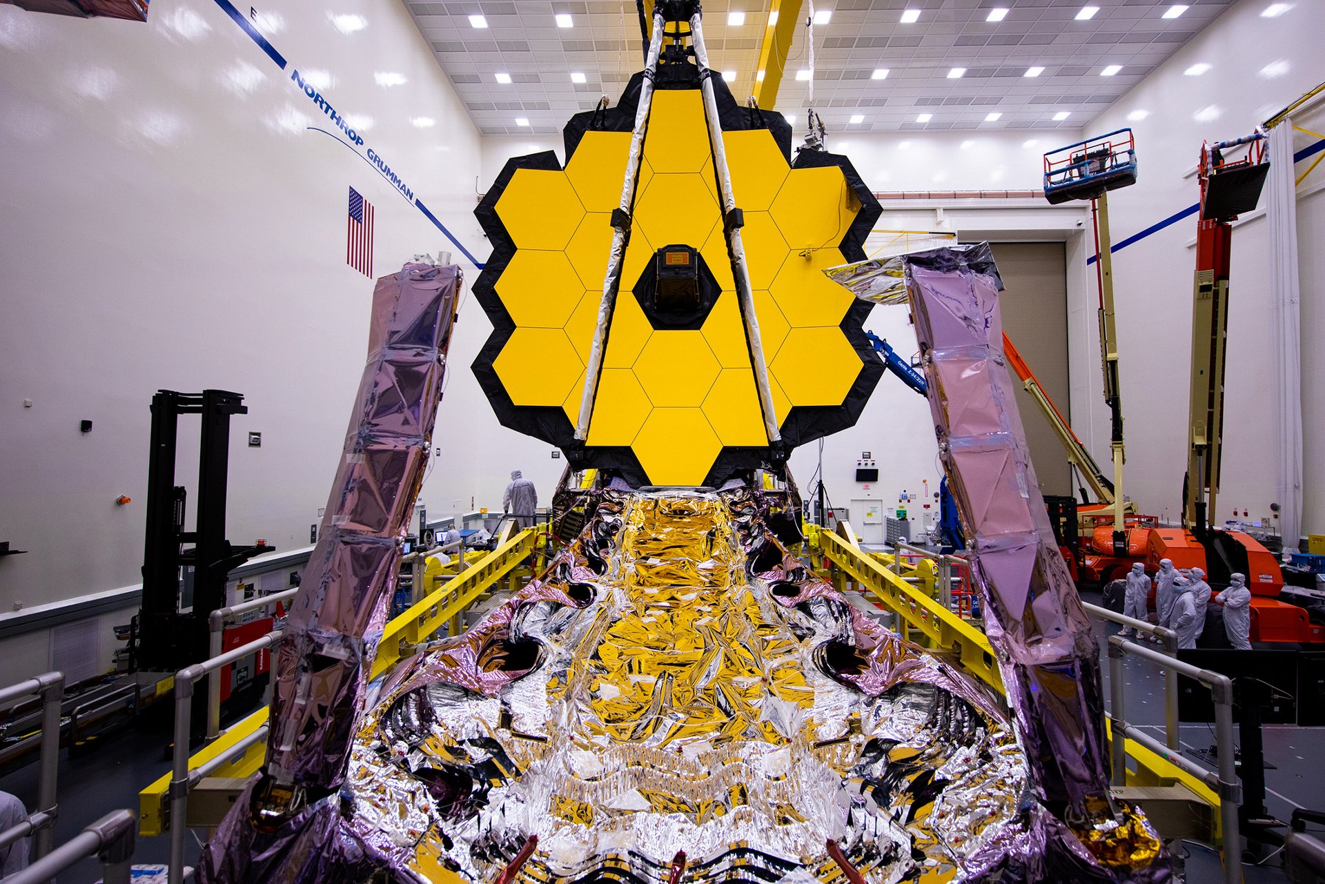 Teleskop Webb przed wysyłką do Kourou - Copyright NASA2021