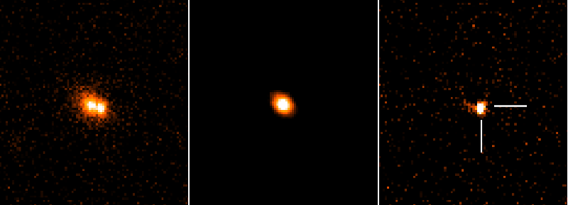  Zdjęcia z Ziemi potwierdzające obecność supernowej w galaktyce SDSS J132102.26+453223.8. Zdjęcie otrzymano za pomocą Teleskopu Liverpoolskiego na La Palmie 10 września (po lewej). 