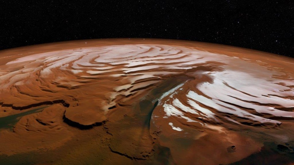 Mars czapy lodowe