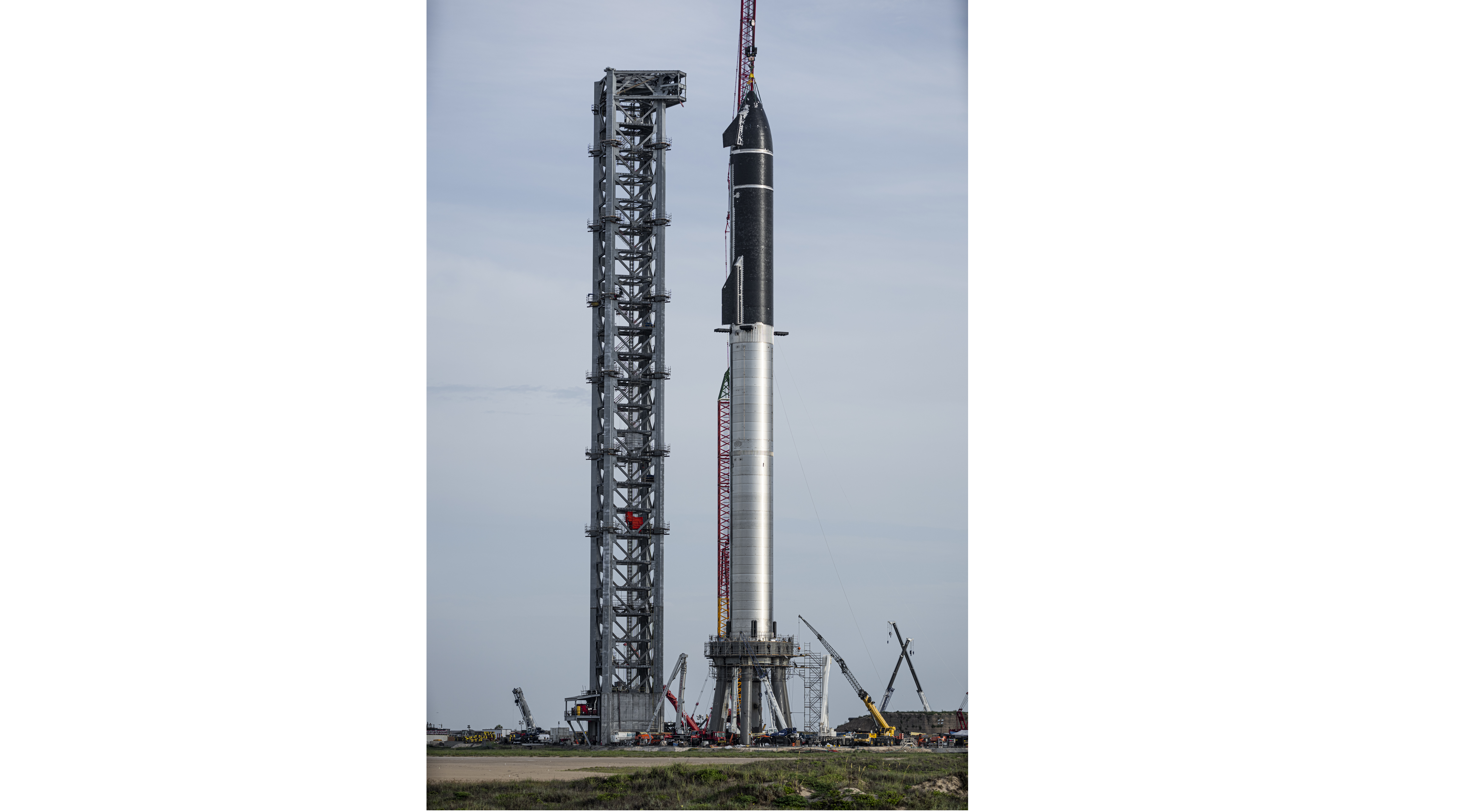 Połączone moduły rakiety Starship, Źródło: SpaceX