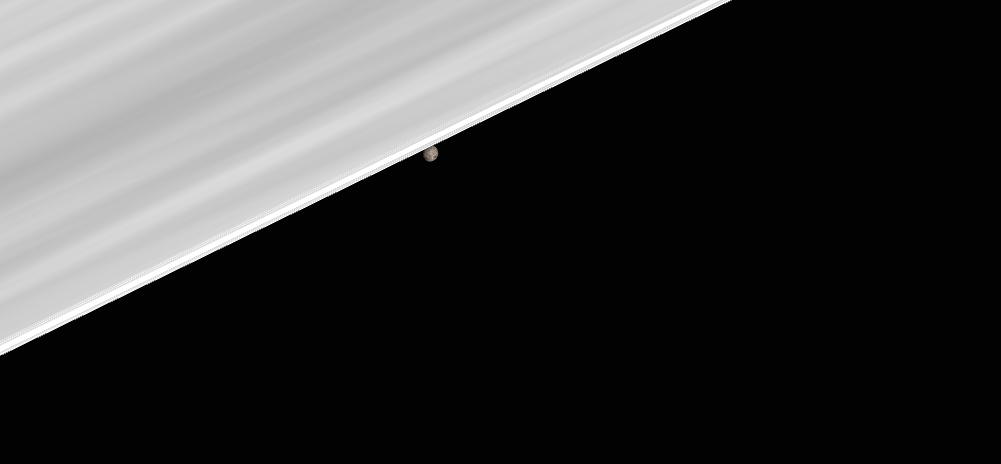 Wyjście Phobosa zza tarczy księżycowej, 28 luty 2023 roku, 05:54:28 (dla Polski centralnej, Łódź). Źródło: https://stellarium-web.org/