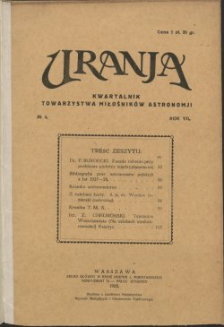Urania nr 4/1928 (Uranja nr 4/1928)