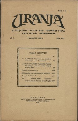 Urania nr 7/1929 (Uranja nr 7/1929)