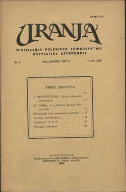 Urania nr 8/1929 (Uranja nr 8/1929)