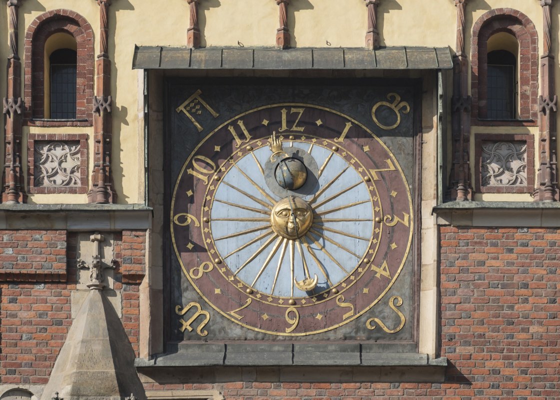 Zegar astronomiczny na Ratuszu Staromiejskim we Wrocławiu