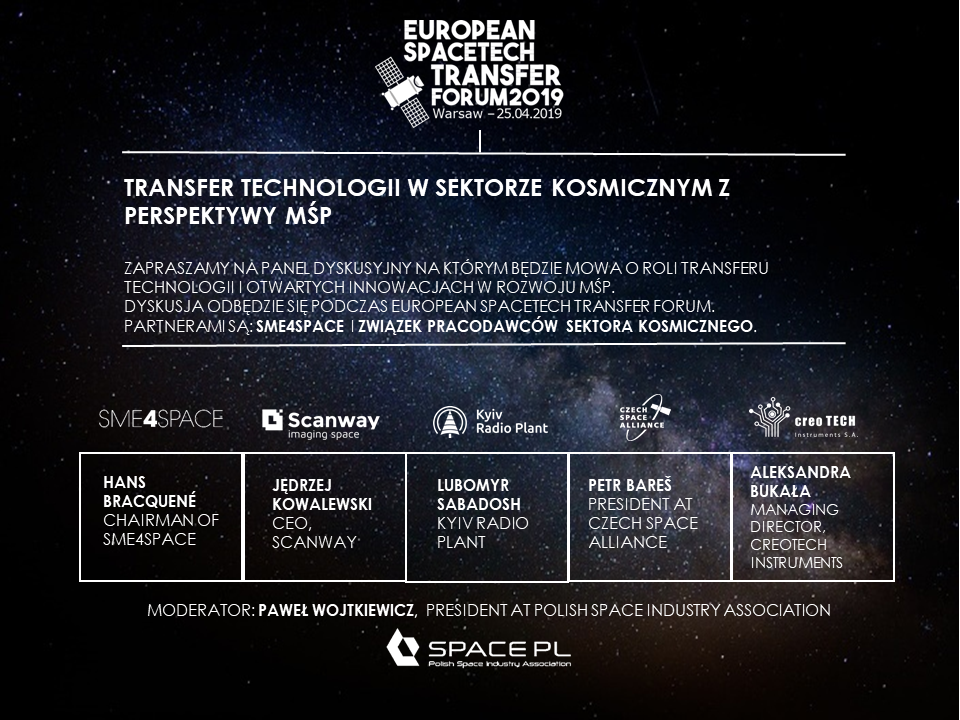 Konferencja European Spacetech Transfer Forum 2019