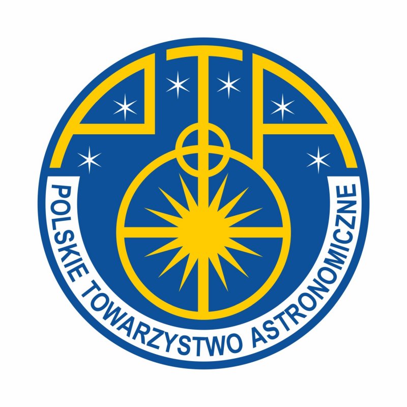 Logo Polskiego Towarzystwa Astronomicznego (PTA).