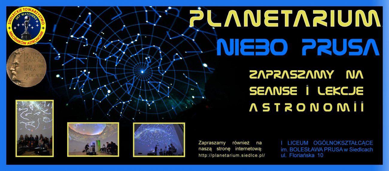 Planetarium Niebo Prusa przy I LO w Siedlcach.