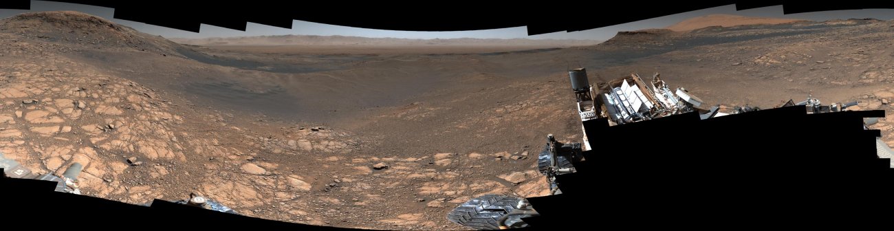 Panorama Marsa uzyskana przez łazik Curiosity