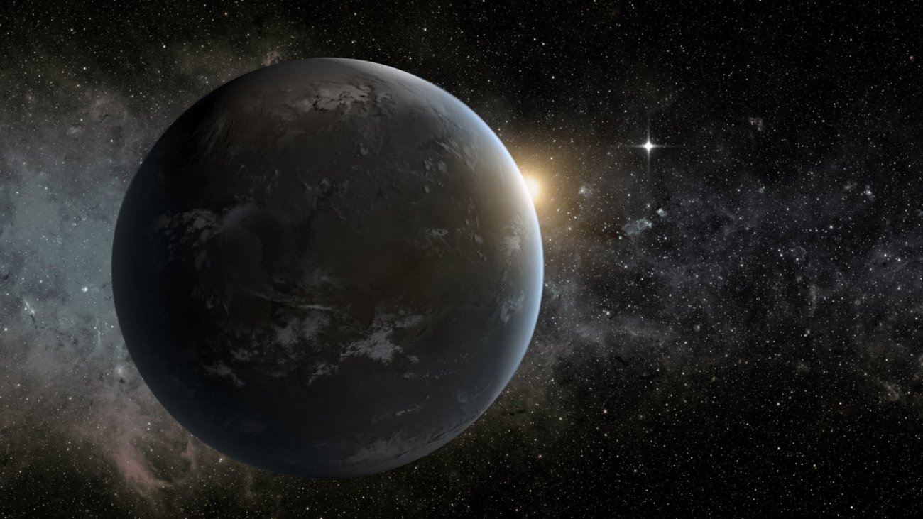 Wizja artystyczna egzoplanety OGLE-2018-BLG-0677Lb.