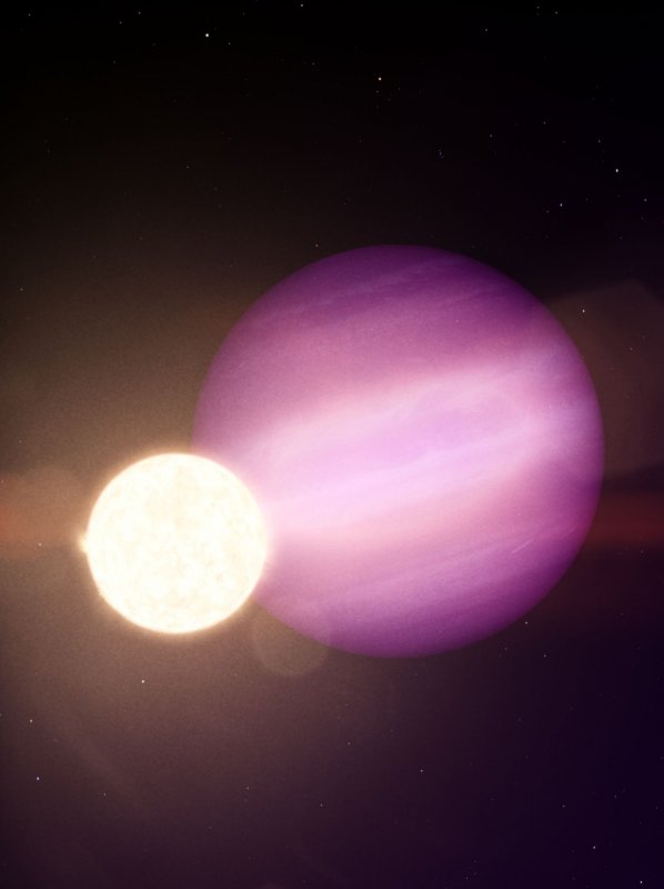 WD 1856 b , potencjalna planeta wielkości Jowisza okrążająca swoją znacznie mniejszą gwiazdę macierzystą, słabego białego karła.