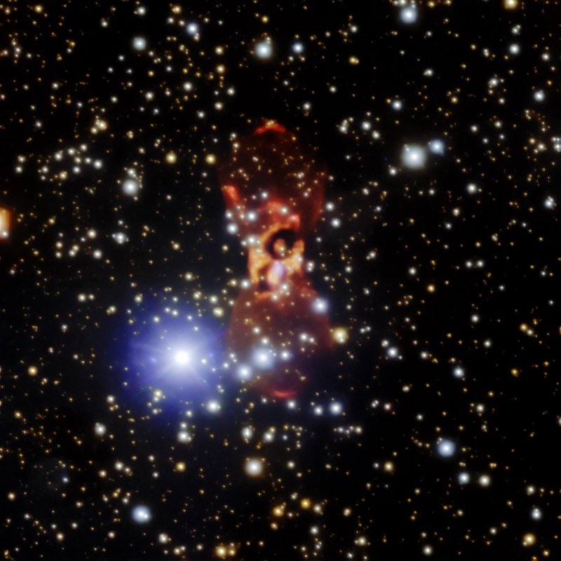 Mgławica CK Vulpeculae widziana z Obserwatorium Gemini North.