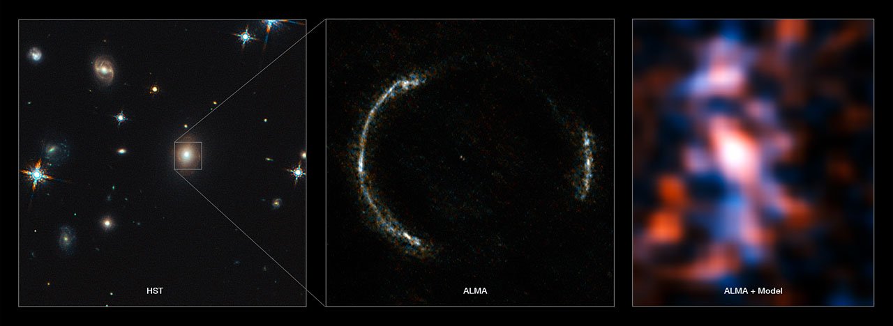 Na zdjęciu: Galaktyki gwiazdotwórcze. Źródło: ALMA