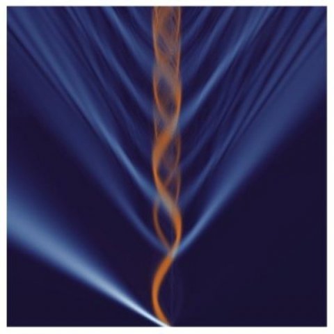 Wizualizacja zjawiska parowania kwantowego. Źródło: University of Kansas / KU News Service