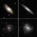 Cztery największe podczerwone galaktyki obserwowane przez 2MASS 2MASS/T.Jarrett