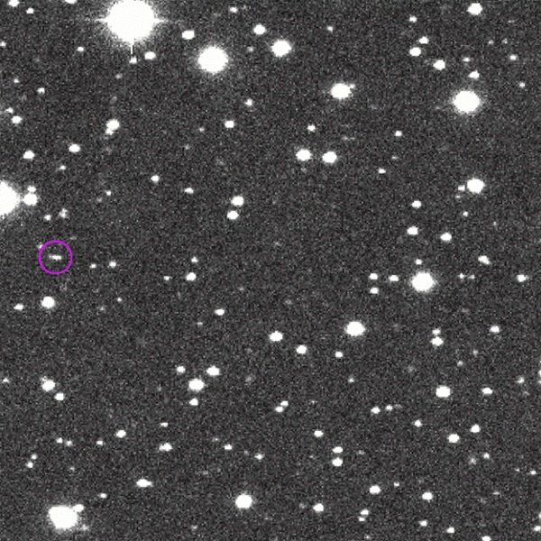 Asteroida 2014 AA odkryta w ramach nadzorowanego przez agencję kosmiczną NASA projektu Catalina Sky Survey, w dniu 1 stycznia 2014 roku. Źródło: CSS/LPL/UA