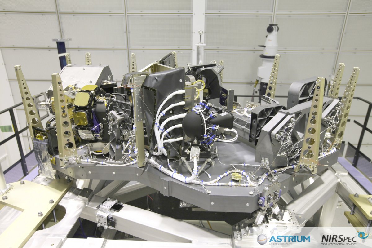 Ukończony spektrometr NIRSpec gotowy do testów i regulacji. Źródło: ESA