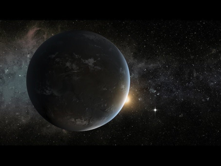 Artystyczna wizja planety Kepler-62f. Źródło: NASA